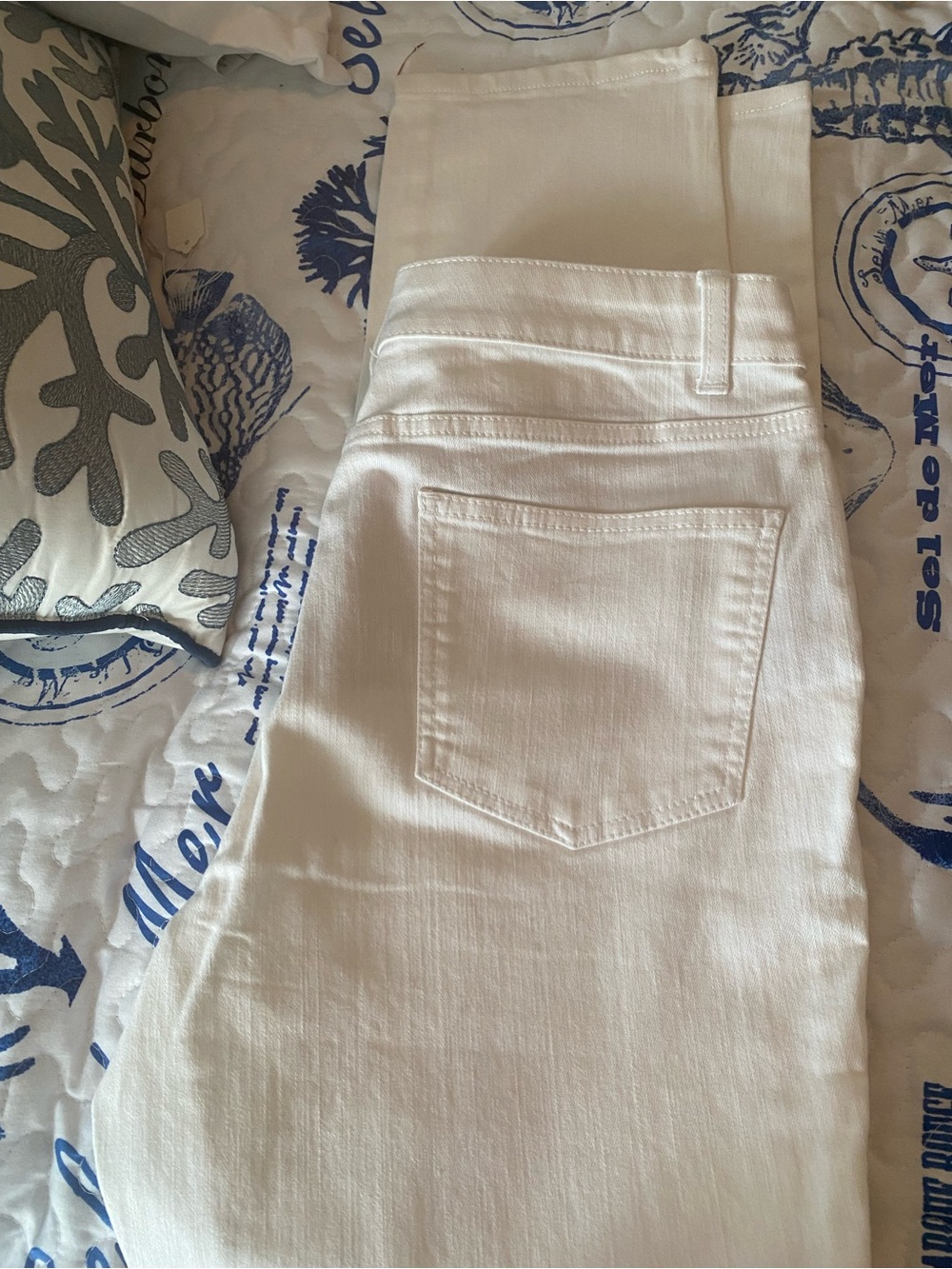 Talbots White Simply Flattering Pants - 5-Pocket Style